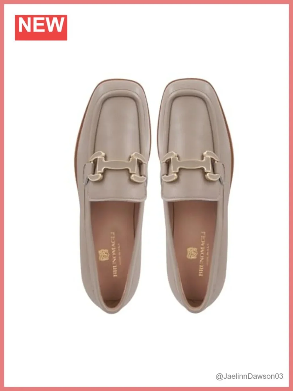 Women's Leather Slip-On Loafers Square Toe Dress Shoes